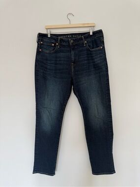 American Eagle Outfitters Airflex + Men’s Dark Blue Slim Jeans